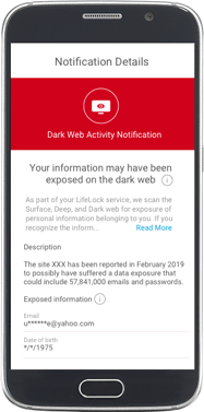 Dark Web Activity Notification