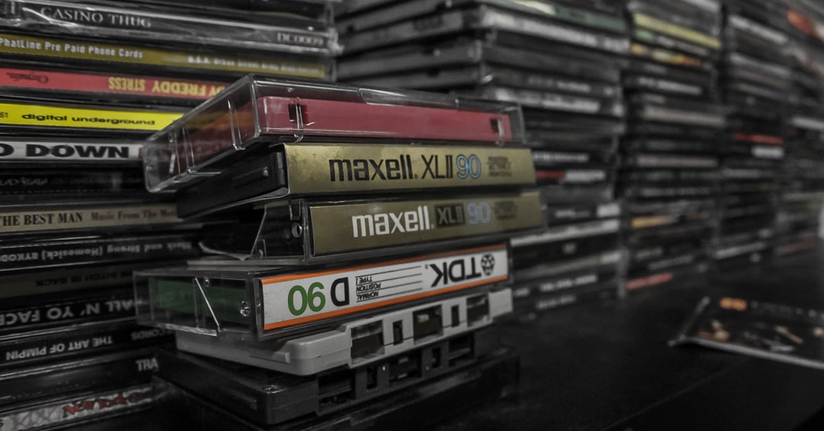 tendances numériques dans les années 90 -  CD et cassettes