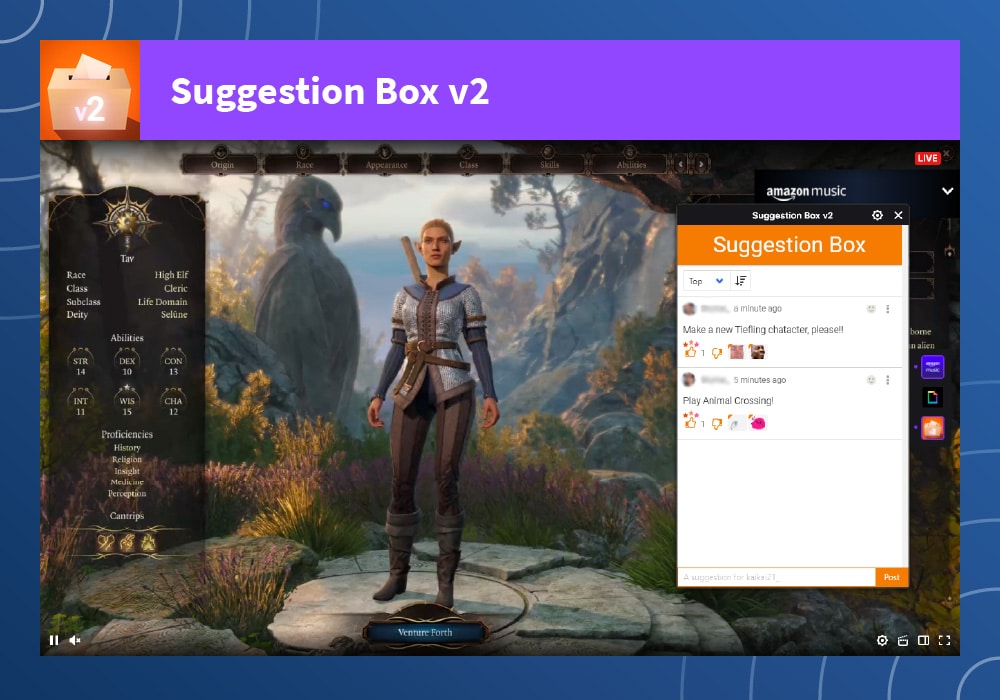 a screenshot of Suggestion Box v2 extension