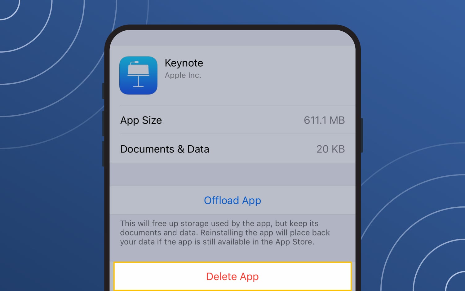 a screenshot of how to remove bloatware on iOS