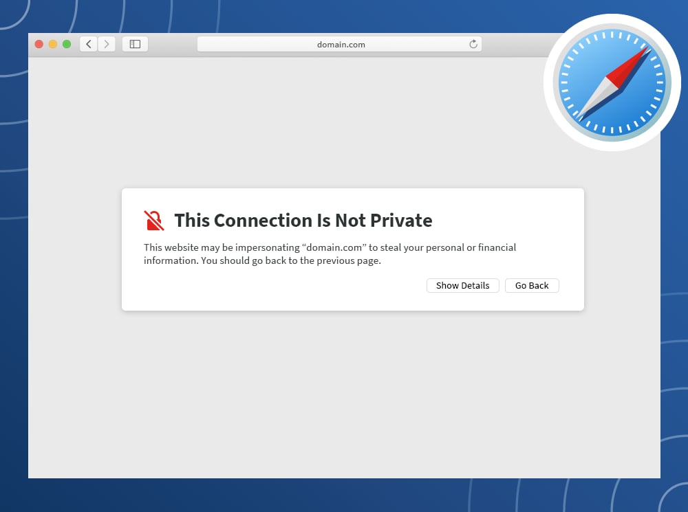 yahoo your connection is not private